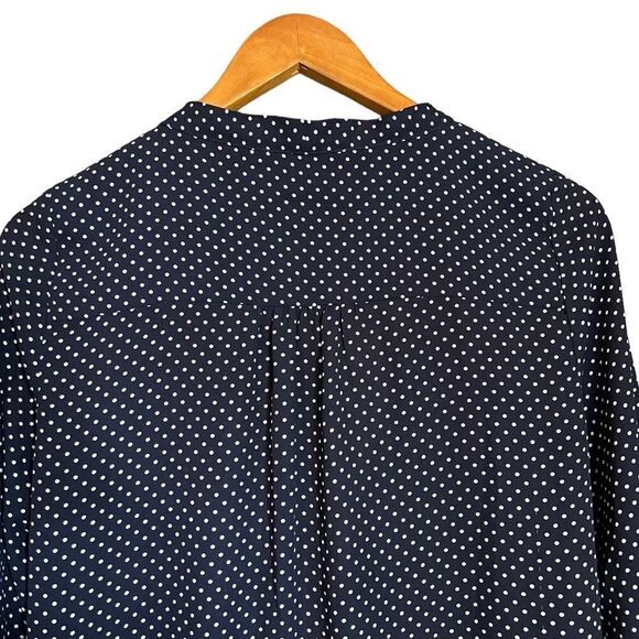 3 for $30! Sportsgal navy polka dot blouse - Picture 9 of 10